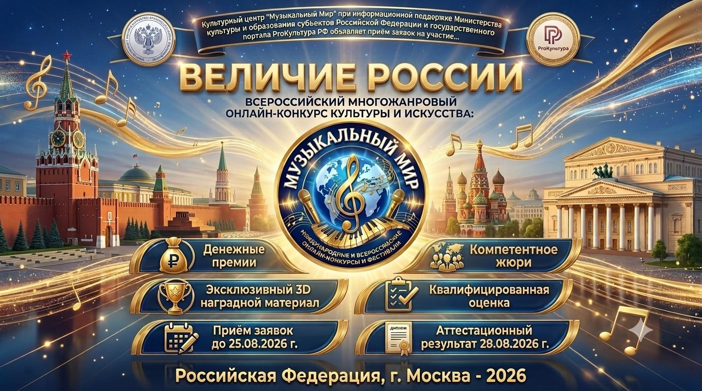 Кузбассовцев приглашают к участию во всероссийском творческом конкурсе «Величие России»