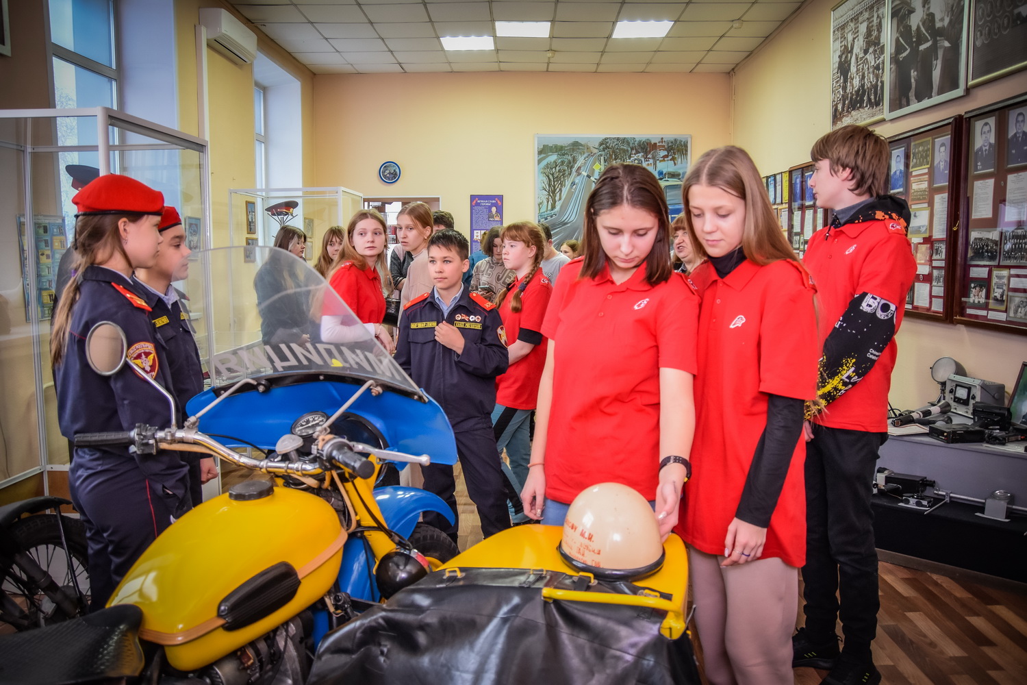 Юнармейцы КуZбасса посетили Кузбасский детско-юношеский центр безопасности дорожного движения
